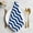 Navy Blue White, variant on Yellow Moire Cloth Napkins, Water Ripple Stripe Farmhouse Washable and Reusable Dinner Napkins Set of 6, Table Napkin for Kitchen Party Birthday Wedding Hotel Housewarming 20"x20"