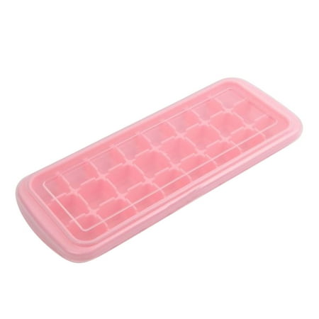 

jbyrvq Silicone Ice Making Mini 24 Square Ice Tray Home Mold Ice Making With Lid