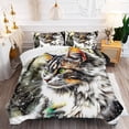 thumbnail image 5 of Cartoon Kawaii Cat Comforter Set Twin Size 3D Animals Flower Toddler Bedding Set Cat Lovers Animal Bubble Design Quilt Bed Set for Girls Kids Teens Cat Lovers Animal Decor Bedroom, 5 of 5