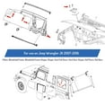 thumbnail image 4 of M8 Torx Screw Bolts Replacement for Jeep Wrangler JK 2007-2018 - Pillars, Windshield Frame, Hinges, Hard Full Doors, Hard Door Hinges, Half Doors, Roll Bar - 06508953AA (4 Pack), 4 of 5