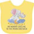 thumbnail image 3 of Inktastic My Mommy Loves Me to the Moon and Back Boys or Girls Baby Bib, 3 of 4