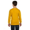 thumbnail image 4 of Gildan G540B Youth Heavy Cotton 100% Cotton Long Sleeve&nbsp;T-Shirt, Gold, XS, 4 of 5