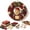 1L - Santa Claus, variant on Christmas 3D Fabric Poke Wreath DIY Kit, Christmas Wreath DIY Kit for Adults Teens, Christmas Decorations Gift (Bell)