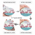 thumbnail image 3 of Coasters Set of 6 Pink Flamingo Drink Coasters with Holder Absorbent Stone Ceramic Cup Mat Hello Sunshine Beach Coaster for Drinks Coffee Bar Office Kitchen Cafe Home Decor, 3 of 9