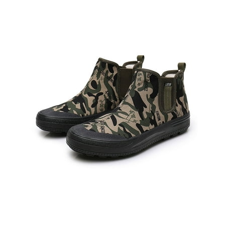 

Colisha Men Liberation Shoe Comfort Casual Shoes Non-Slip Canvas Sneakers Training Rubber Sole Slip On Green 8