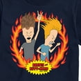 thumbnail image 3 of Beavis & Butthead - Rock Flames - Men's Short Sleeve Graphic T-Shirt, 3 of 5