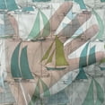 thumbnail image 3 of Nautical Tulle Curtains with Rod Pocket, Sailing Boats on the Ocean Surfing Coastal Theme Marine Life Colorful Maritime, Sheer Drape for Wedding Party 2 Panels, 7 Sizes, Multicolor, by Ambesonne, 3 of 3