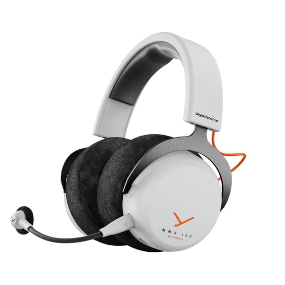 beyerdynamic MMX 150 Wireless Gaming Headset in Arctic White with Sound Personalization and Velour Ear Pads with 50 Hours of Battery Life and Sound Personalisation via app