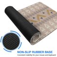 thumbnail image 6 of Long Mouse Pads for Desk,Brown Geometric Triangle Diamond Pattern Desk Mats on Top Of Desks, Desk Mouse Pad Extra Large with 3mm Non-Slip Base and Stitched Edge for Gaming,Office,Work,Home 47.3"x23.6", 6 of 6
