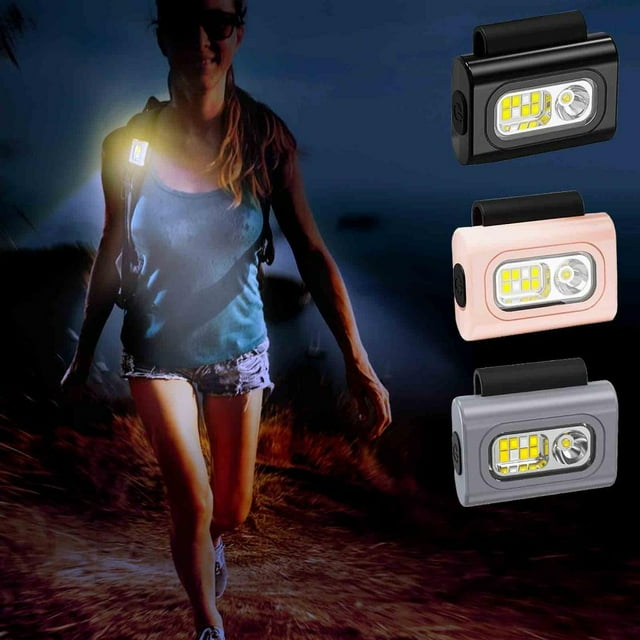 Feltree Magnetic Chest Light for Night Running, Portable Red LED Outdoor Sports Light with 360° Lighting and Waterproof Design