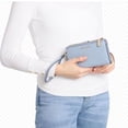 thumbnail image 5 of MICHAEL Michael Kors Double Zip Wristlet Pale Blue One Size 32T7GAFW4L-487, 5 of 10
