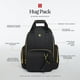 thumbnail image 4 of Mochila para pañales Huggies Sunshine Pack de piel vegana gris oscuro, 4 of 5