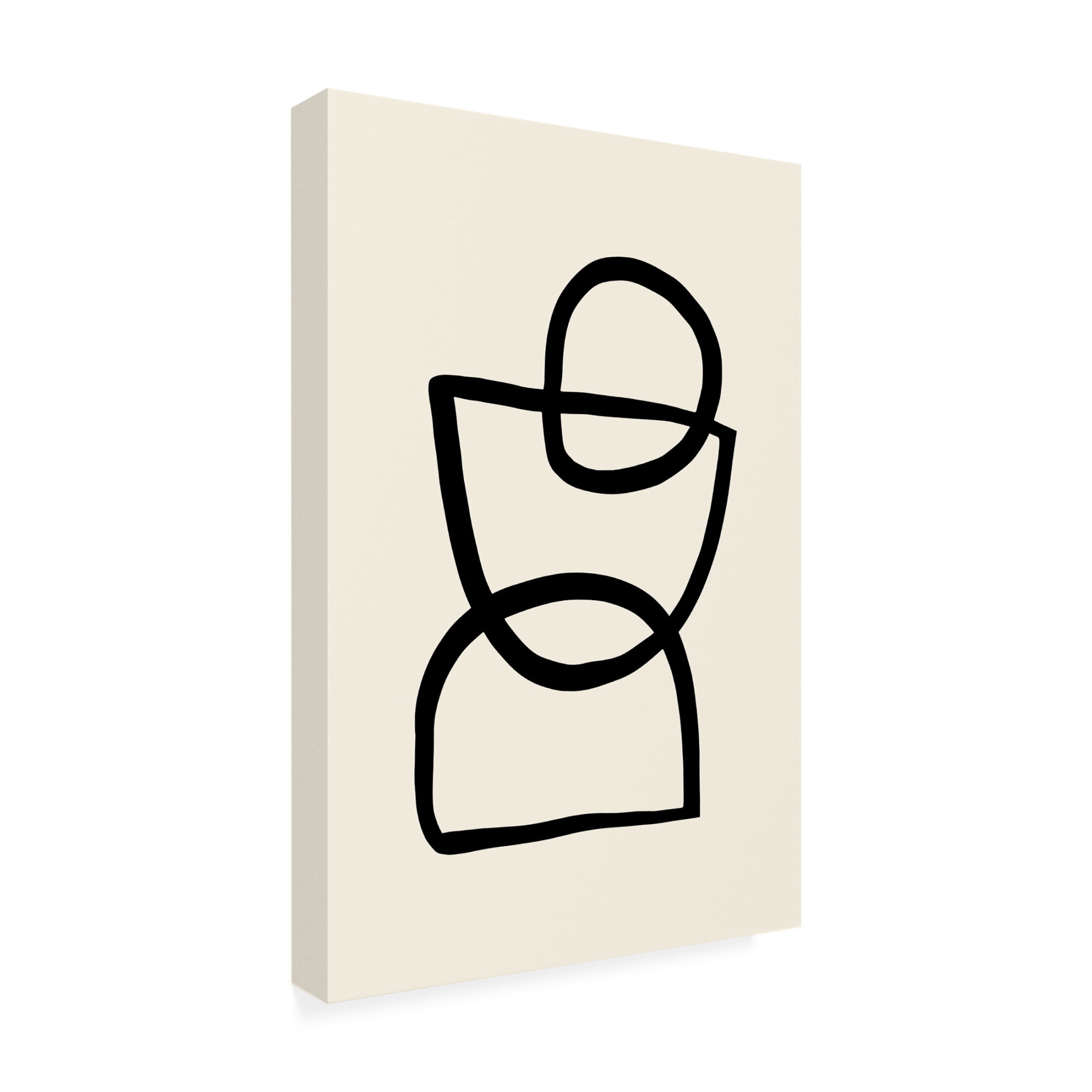 Canvas Wall Art - Pictufy Studio 'Shape 04' Wall Art for Living Room, Bedroom, or Office Décor by Trademark Fine Art - 12 x 19 Inches
