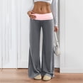 thumbnail image 2 of Straight Leg Sweatpants for Women Womens Cargo Work Pants Wide Leg Dress Pants for Women Women's Plus Size Pants Casual Work Pants Women Wide Leg Cargo Pants for Women, 2 of 6