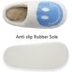 thumbnail image 5 of Blanco con pantuflas sonrientes azules - 41/42 Se adapta a 40 y 41 pies Adepaton WMCH-512, 5 of 5