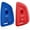 blue and red, variant on Dobrev Silicone Keyless Entry Remote Fob Case Cover Protector Skin Compatible with BMW X1 X3 X5 X6 M5 2 3 5 6 7 Series 2018 2017 Smart Key