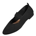 thumbnail image 2 of Miluxas Flats for Women Pointed Toe Foldable Ballet Women's Shoes Dressy Comfortable Slip On Womens Shoe for Casual office Work Black 7.5(40), 2 of 8