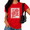 Red, variant on Cozymy Beige Vintage Rose Stamp T-Shirt for Women - Romantic Floral Line Art Graphic Tee