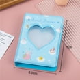 thumbnail image 3 of 3 Inch Mini Picture Case Heart Shape Photo Card Holder Hollow Photo Storage Card Holder Photo Album Card Binder D, 3 of 8