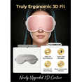thumbnail image 3 of FACEMOON Memory Foam Weighted Eye Mask Soft Adjustable Zero Pressure Design Sleep Eye Mask for Sleep Support with Storage Bag, 2 Pack, 3 of 7