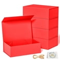 thumbnail image 1 of Caja de Regalo RYDDOY 24x16x9 cm Cierre Magnético Paquete de 5 Rojo, 1 of 8