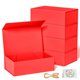 thumbnail image 1 of Caja de Regalo RYDDOY 24x16x9 cm Cierre Magnético Paquete de 5 Rojo, 1 of 8