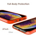 thumbnail image 3 of JETech Silicone Case for iPhone X, iPhone Xs, 5.8-Inch, Silky-Soft Touch Full-Body Protective Case, Shockproof Cover with Microfiber Lining (Spicy Orange), 3 of 6