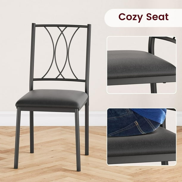 Historyli Juego de mesa de comedor para 2,mesa de comedor rectangular con 2 sillas,juego de mesa de cocina rústica de 3 piezas,mesa de comedor compacta para apartamentos pequeños,gris