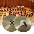 thumbnail image 3 of Crash Cymbal Rhythm Beat Musical Instrument Traditional Percussion Alloy Hand Cymbals for Drum Player Parties Practice Performance Beginner 12inch, 3 of 5