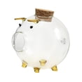 thumbnail image 4 of Glass Piggy Bank, ahorro de escritorio frasco de escritorio transparente Organizador de almacenamiento de almacenamiento Caja de ahorro de dinero para Estilo D, 4 of 8
