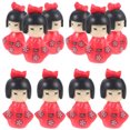 thumbnail image 3 of 10 Uds. Micropaisaje japonés muñeca con kimono plástico muñeca con kimono restaurante japonés adorno de mesa, 3 of 5