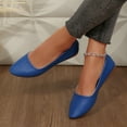 thumbnail image 6 of Blue Women Shallow Mouth Flat Shoes With Round Toe Breathable For Daily Use, 6 of 9