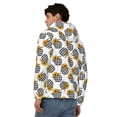 thumbnail image 4 of Honeii plaid Pumpkin Daisy Print Hoodies for Men, Pullover & Full Zip, Breathable Zip up Hoodie, Sweatshirt-X-Large, 4 of 5