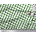 thumbnail image 1 of Soimoi Green Rayon Fabric Window Pane Check Print Sewing Fabric Yard 42 Inch Wide, 1 of 3