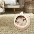 thumbnail image 2 of Pet Bed Warm Nest Dog Hut Sleeping Pad for Small Medium Dogs and Cats Pink S, 2 of 8