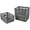 Gray, variant on 3-Pack Plastic Collapsible Storage Crates-30L,Foldable Plastic Crates for Storage (Black)
