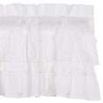 thumbnail image 2 of VHC Brands Muslin Ruffled Curtain Valance, Bleached White, 16x60, 2 of 8
