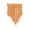 Orange, variant on HOMEIORA 1 Pc Beaded Sheer Windows Valance 51 in W x 23.6 in L, Scalloped Kitchen Curtain, Bathroom Swag Sheer with Rod Pocket, Short Valance Drape for Bedroom Living Room - Orange