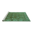 thumbnail image 2 of Ahgly Company Machine Washable Indoor Rectangle Oriental Turquoise Blue Traditional Area Rugs, 5' x 7', 2 of 4