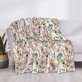 thumbnail image 3 of Fotbe Floral Manta de Franela con Estampado, Manta Ultrasuave para Cama, Sofá, Auto, Hipoalergénica y Antibolitas-60"x50", 3 of 6