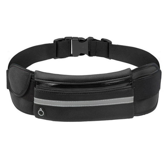 Yucurem Mini Jogging Waist Bags, Running Elastic Belt Waist Pack, Mobile Phone Pouch for Outdoor Sport (Black)