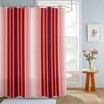 thumbnail image 4 of Shower Curtains for Bathroom, Red Vertical Striped Waterproof Fabric Shower Curtain, Farmhouse Minimalist Abstract Lines Decorative Bathroom Curtain for Bathtub, 36"x72", No Hooks Included, 4 of 9