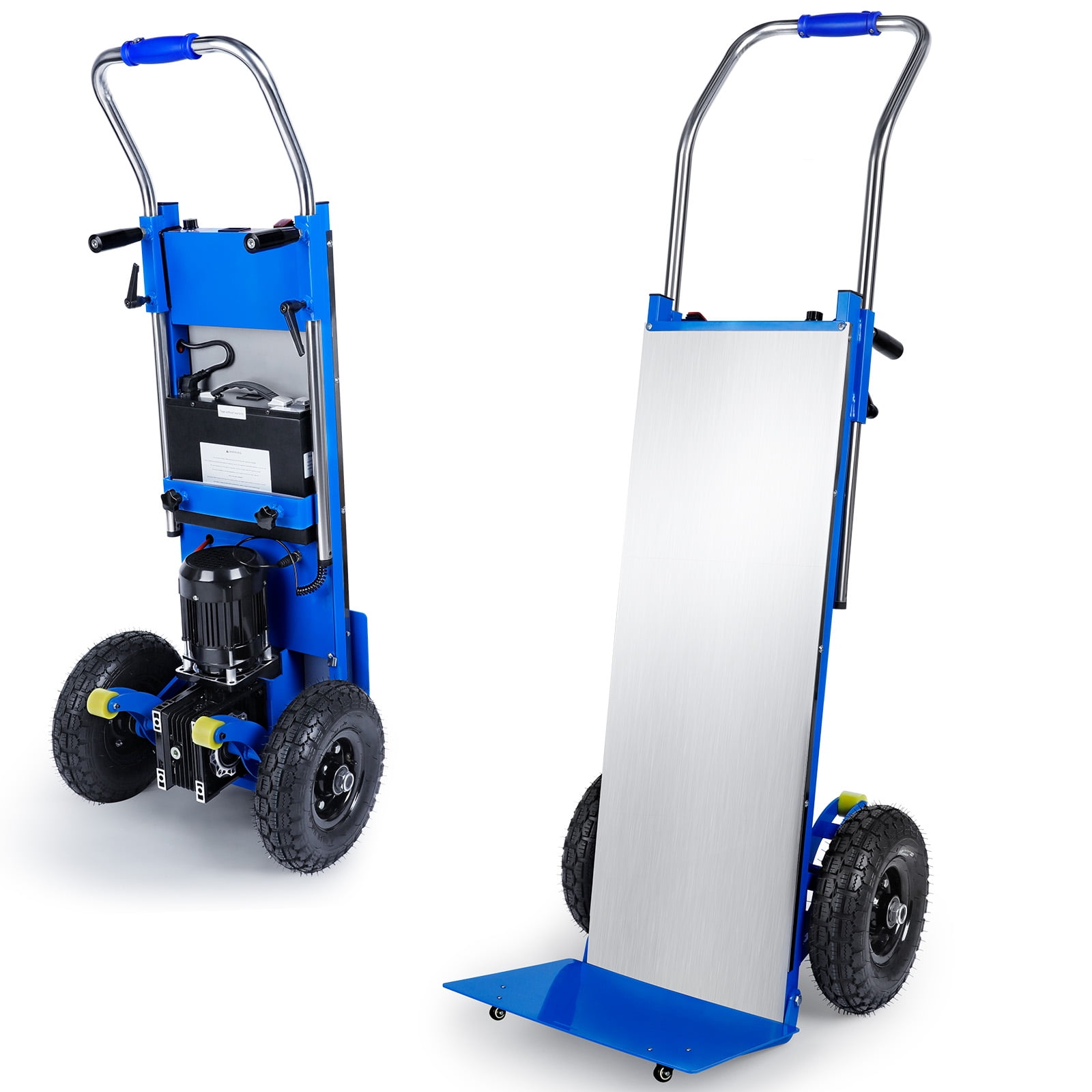 Rocita Hand Trucks - 880lbs Capacity Electric Hand Trucks 1200W Heavy Duty Stair Climber Trolley with 4M Safety Rope for Moving Furniture Logistics Warehouse