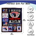 thumbnail image 5 of Veterans Gifts for Men, Gifts for Veterans, Veterans Day Gifts, Vietnam Veteran Gifts, Army Gifts for Men, Military Retirement Gifts, Army Military Blanket 50" x 60", 5 of 5