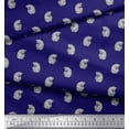 thumbnail image 2 of Soimoi Polyester Crepe Fabric Paisley Block Printed Craft Fabric by The Yard 52 Inch Wide, 2 of 3