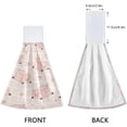 thumbnail image 4 of SKYSONIC Hanging Kitchen Towel 12 x 17 Inch Pink Pig Towel Set 2 Pieces of Dry Towels, 4 of 7