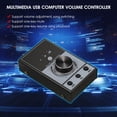 thumbnail image 4 of Suzicca USB Computer Control Controller USB Controller Knob PC Computer Speaker Audio Adjuster Controller One-Click Mute 3 Control Modes and Play Compatible with Win7810VistaXPAndroid Black, 4 of 7