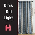 thumbnail image 4 of THD Willy Boho Damask Striped Patterned Window Back Tab Rod Pocket Curtains Bedroom - Light Blocking Darkening Window Panels, Set of 2, 4 of 8