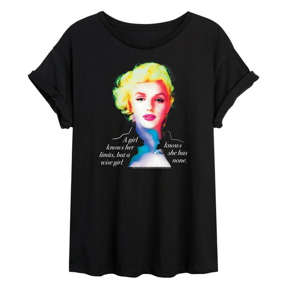 Marilyn Monroe - Pop Culture Icon - A Girl Knows Her Limits, But... - Juniors Ideal Flowy Muscle T-Shirt