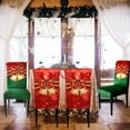 thumbnail image 6 of New Year Chair Covers Set of 6, Xmas Dining Chair Back Covers, New Year Chair Slipcovers Protector Decoration, Removable and Washable, New Year Kitchen Decor/Restaurant Party Home Decor, 6 of 7